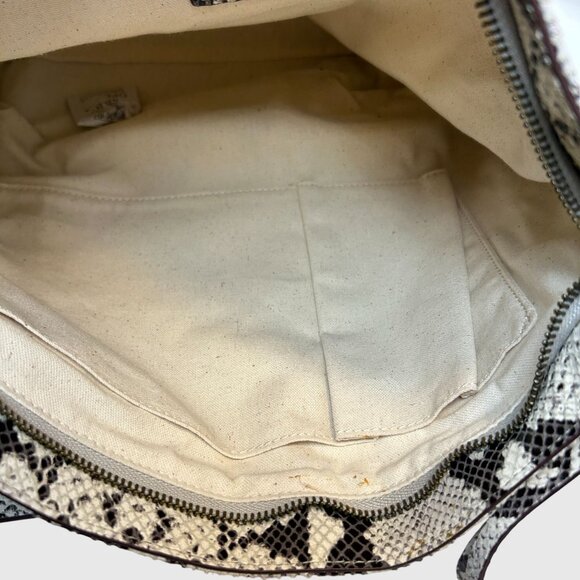 Margot Snakeskin Pattern Shoulder Bag With Adjustable Strap - Picture 9 of 10